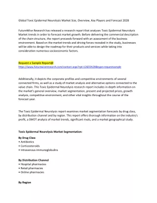 global toxic epidermal neurolysis market size