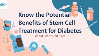 Know the Potential Benefits of Stem Cell Treatment for Diabetes