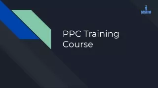 PPC Training Course