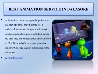 best animation service in balasore