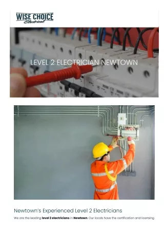 level 2 electrician newtown