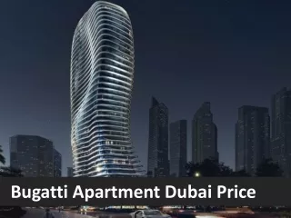 bugatti apartment dubai price