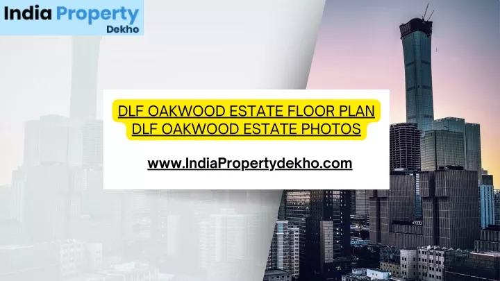 dlf oakwood estate floor plan dlf oakwood estate