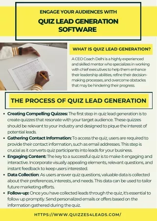 Engage Your Audiences With Quiz Lead Generation Software