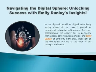 navigating the digital sphere unlocking success with emily dunlay s insights