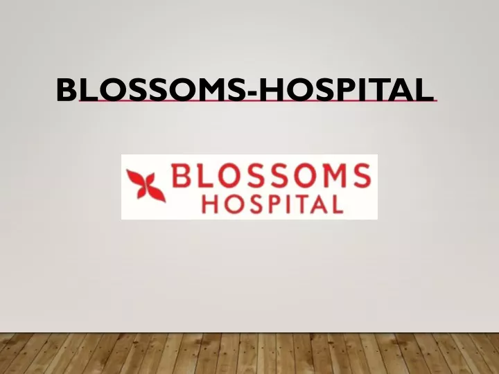 blossoms hospital