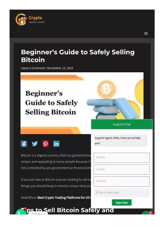 Beginner’s Guide to Safely Selling Bitcoin