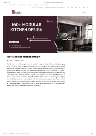 160  Modular Kitchen Design