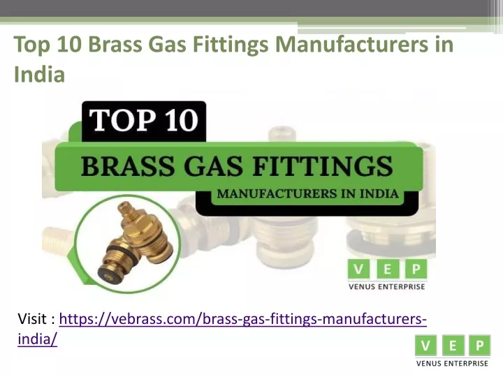 top 10 brass gas fittings manufacturers in india