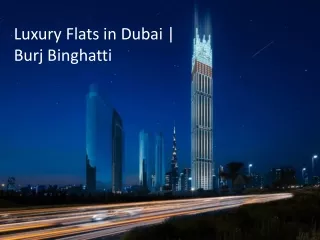 Luxury Flats in Dubai | Jacob & Co Residences