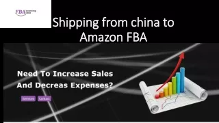 Shipping from china to Amazon FBA