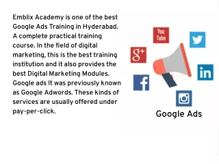Google ads training in hyderabad