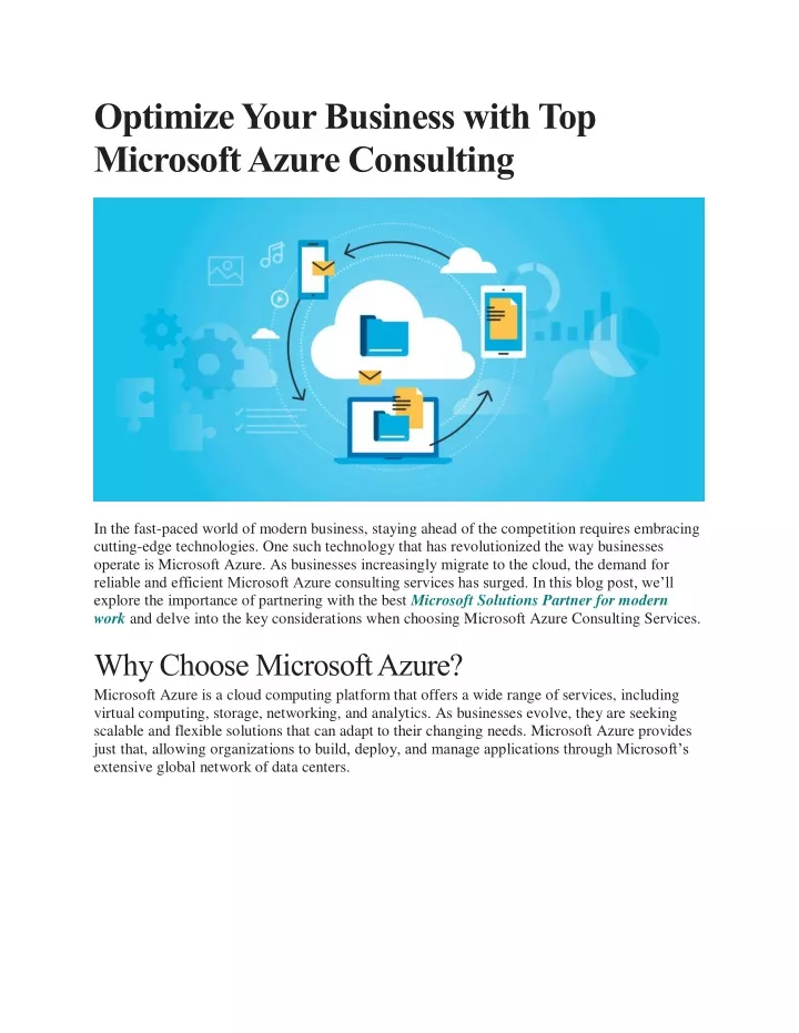 optimize your business with top microsoft azure