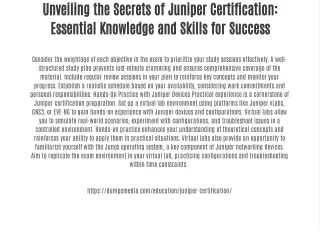 Juniper Certification