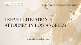Hire Tenant Litigation Attorney in Los Angeles