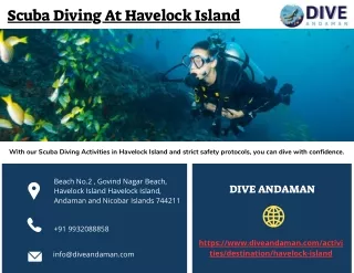 The Finest Scuba Diving At Havelock Island