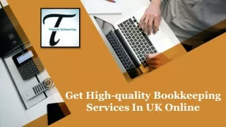 Get High-quality Bookkeeping Services In UK Online