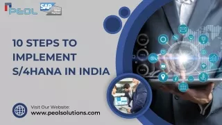 10 steps to implement s 4hana in india