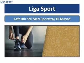 Løft Din Stil Med Sportstøj Til Mænd