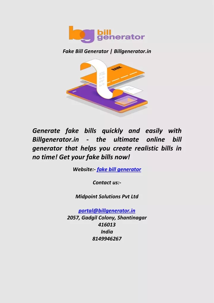 fake bill generator billgenerator in