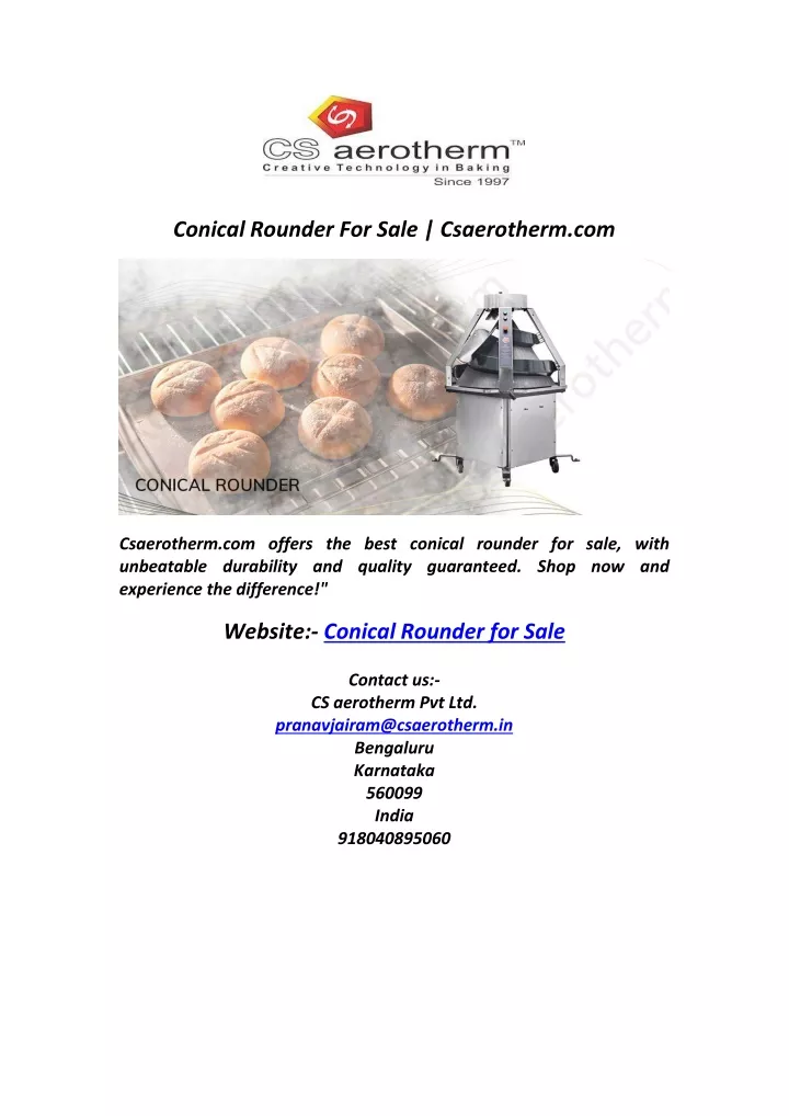 conical rounder for sale csaerotherm com