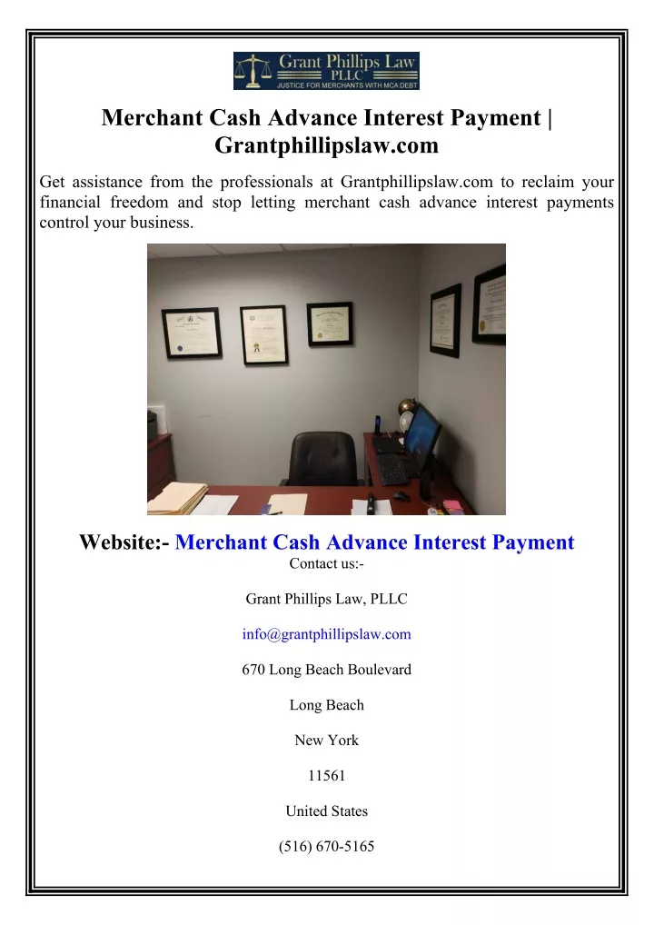 merchant cash advance information