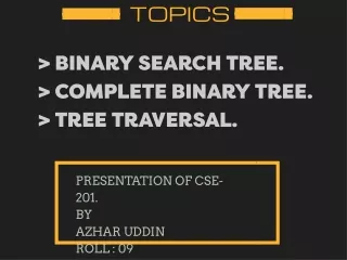 topics