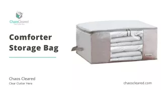 Comforter Storage Bag, Storage Bags For Comforters - Chaos Cleared