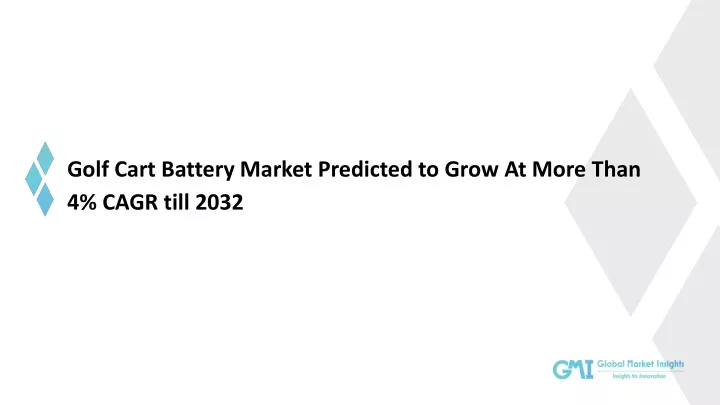 golf cart battery market predicted to grow