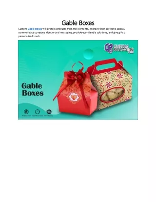 gable boxes gable boxes