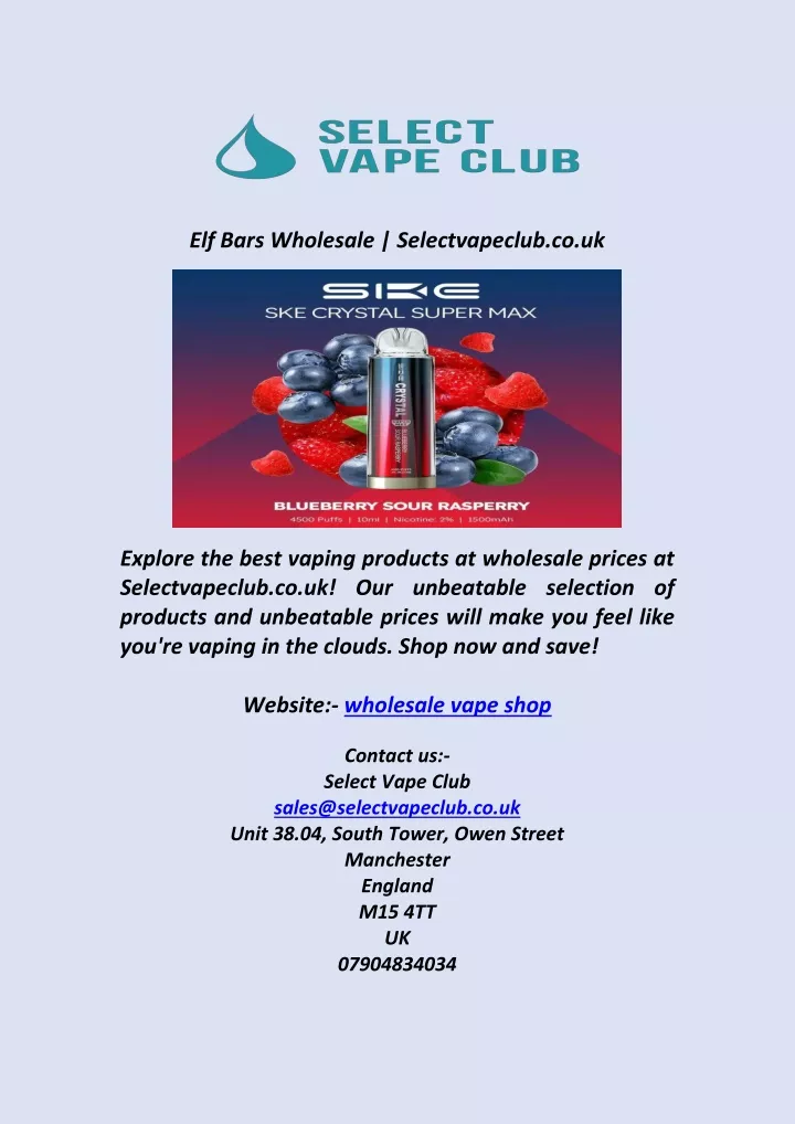 elf bars wholesale selectvapeclub co uk