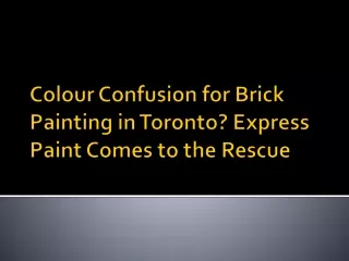 brick painting Toronto