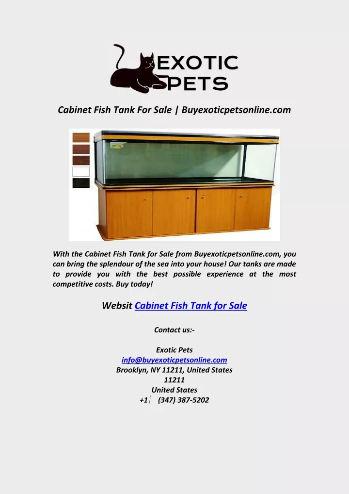 cabinet fish tank for sale buyexoticpetsonline com