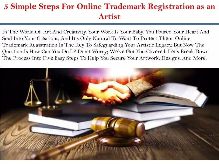5 simpl st ps for online trademark registration