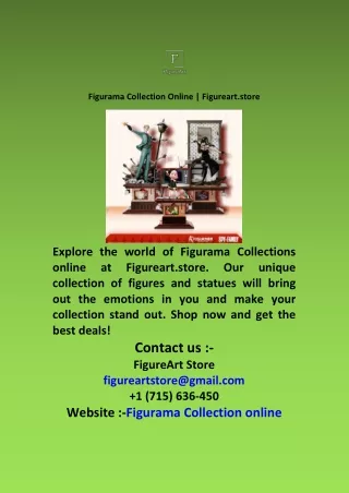 Figurama Collection Online  Figureart store