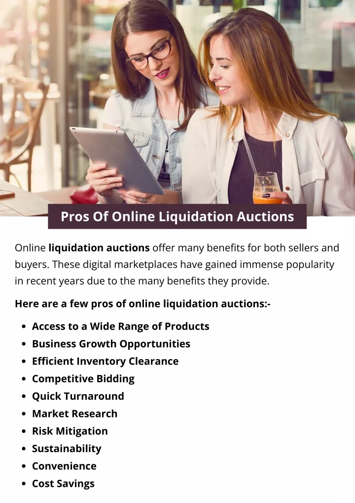 pros of online liquidation auctions