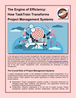 the engine of efficiency how tasktrain transforms