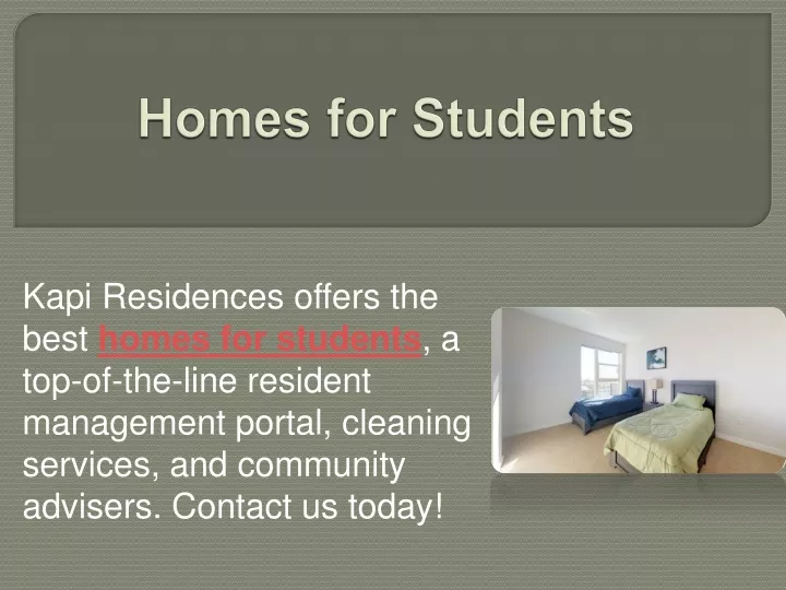 homes for students