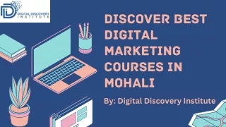 Discover Best Digital Marketing Courses in Mohali