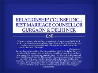 relationship counseling best marriage counsellor gurgaon delhi ncr