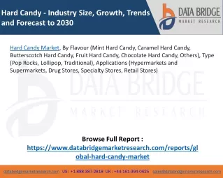 hard candy industry size growth trends