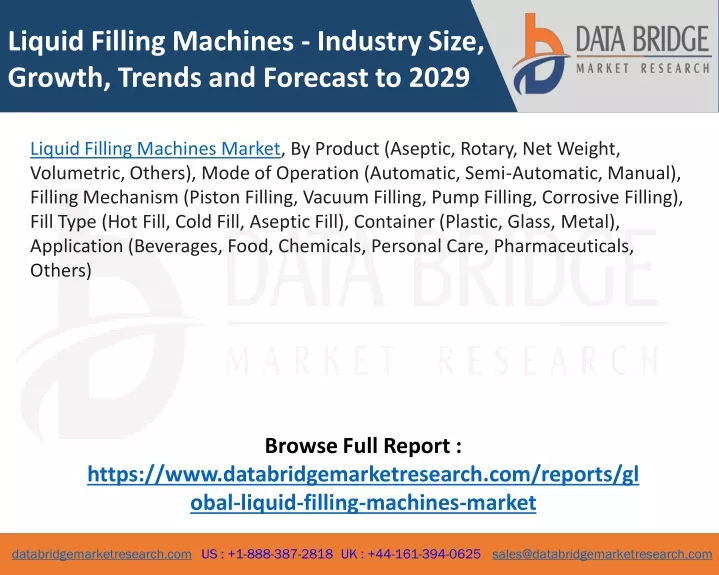 liquid filling machines industry size growth