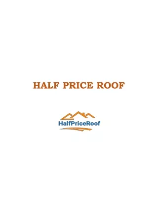 half price roof