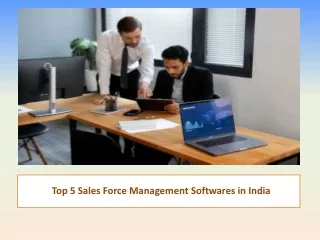 Top 5 Sales Force Management Softwares in India