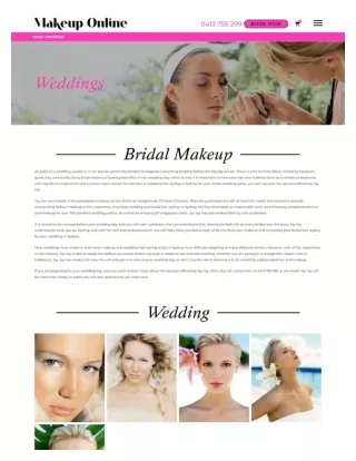 Bridal Hair and Make up Artists Sydney