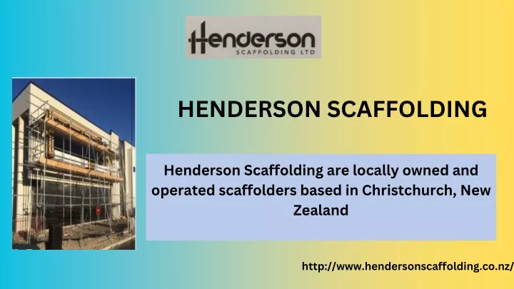 henderson scaffolding