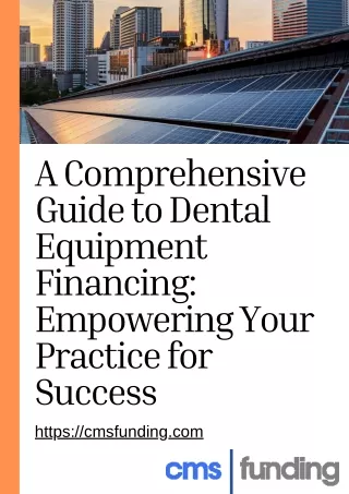 Empower Your Practice with Seamless Growth Explore Dental Equipment Financing Solutions