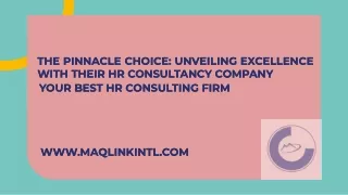 The Pinnacle Choice Unveiling Excellence with Our HR Consultancy Company – Your Best HR Consulting Firm