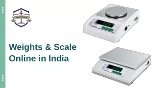 Weights & Scale Online in India