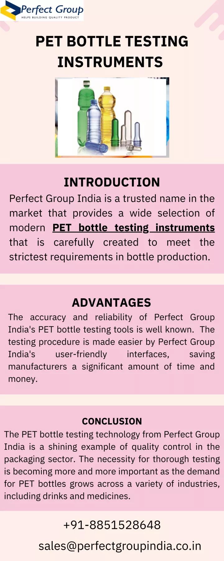 pet bottle testing instruments